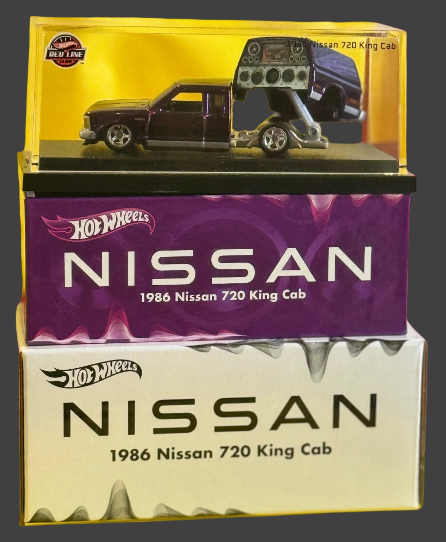 2024 Hot Wheels 1986 Nissan 720 King Cab Red Line Club (Purple)