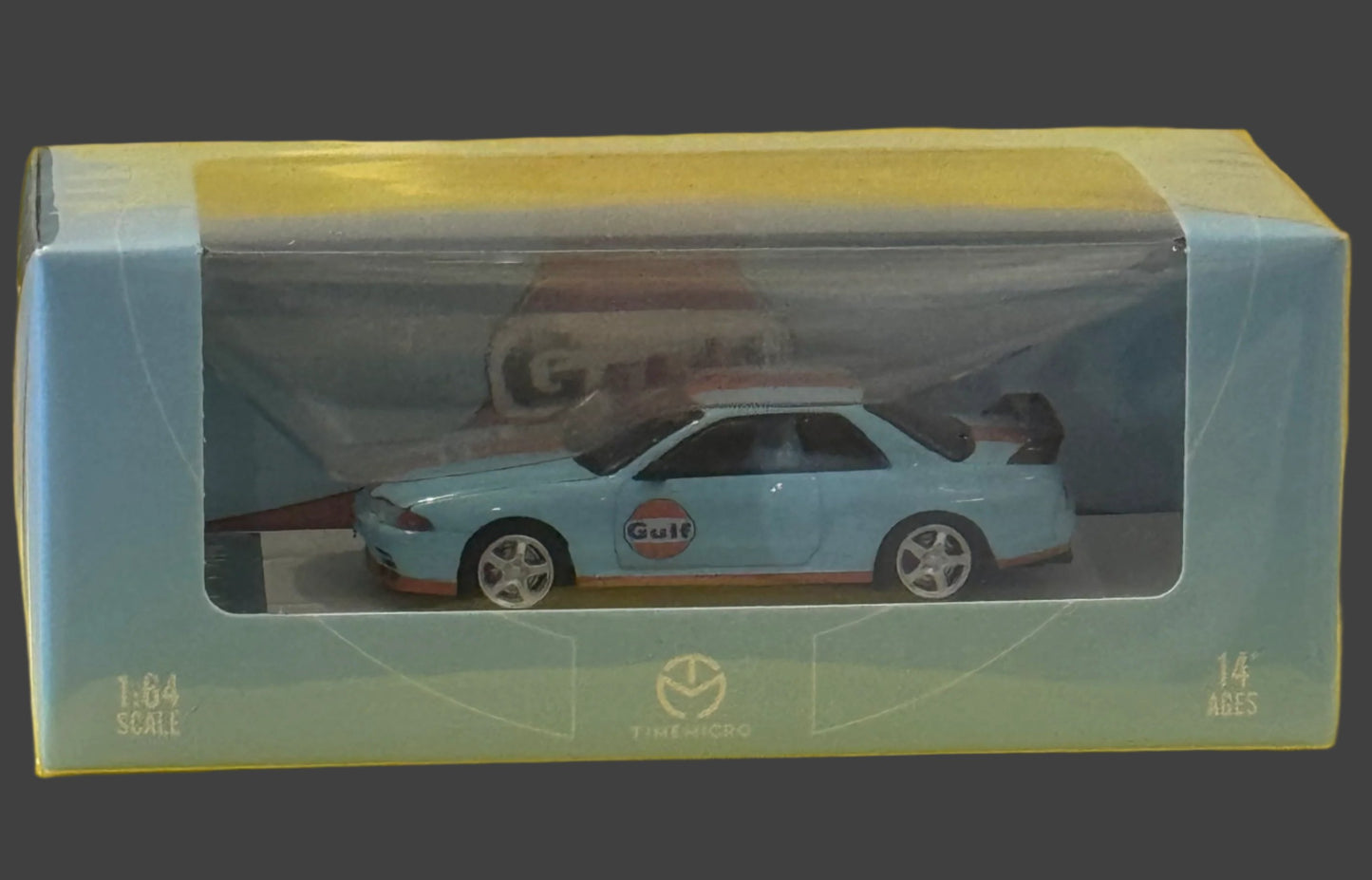 TIME MICRO Skyline GT-R R34 Open Hood Gulf Livery