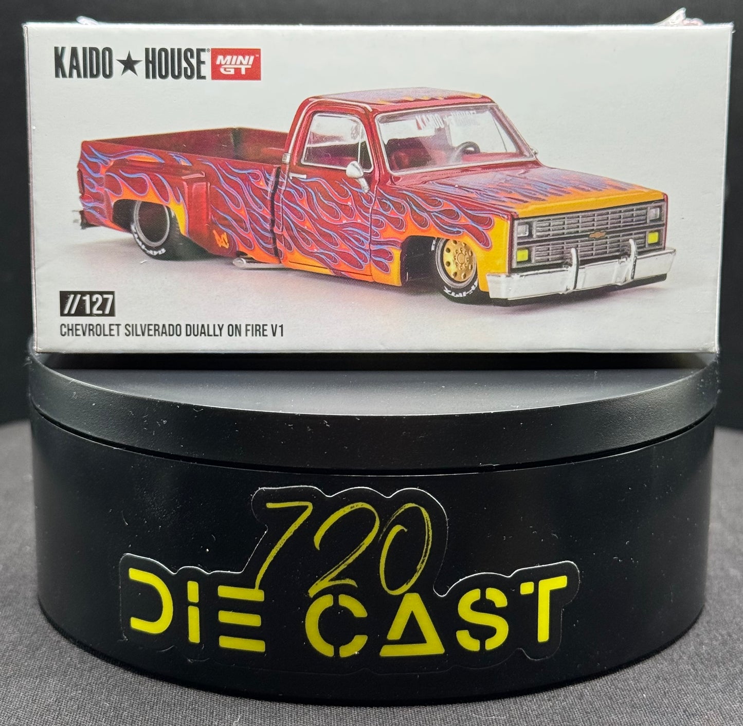 KAIDO HOUSE MINI GT - 1983 Chevy Silverado Dually on Fire V1 #127